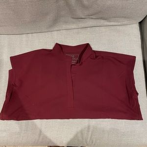 COPY - Figs mandarin collar scrub top medium